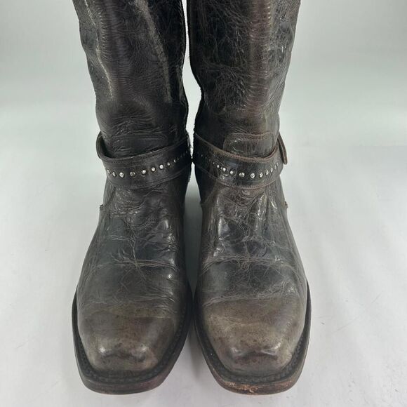 Sonora Double H DH 5221 Women's US 10 M Distressed Brown Leather Cowboy Boots - Picture 8 of 14